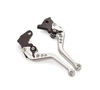 moto embrayage levier Leviers de frein à disque avant et arrière à tambour CNC pour scooter Piaggio NRG Purejet Liberty 125 Leader RST Liberty 50 4T RST PTT (E) Frein Embrayage(Short silver)