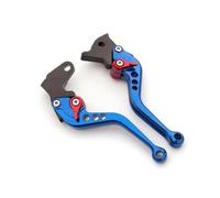 moto embrayage levier Leviers de frein à disque avant et arrière à tambour CNC pour scooter Piaggio NRG Purejet Liberty 125 Leader RST Liberty 50 4T RST PTT (E) Frein Embrayage(Short blue)