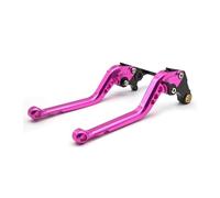 moto embrayage levier Leviers de frein à disque avant et arrière pour scooter CNC Piaggio NRG Purejet Liberty 125 Leader RST Liberty 50 4T RST PTT (E) Frein Embrayage(Long Pink)