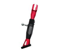 Moto en Alliage D'acier Béquille Latérale Support de béquille universel réglable en alliage d'aluminium pour moto, support pied robuste, accessoires pour scooter(Red)