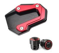 Moto Extension Coussinet Béquille Latérale Moto Pour DUCATI Pour Multistrada Pour Enduro 1200 1200S Rallonge Avec Support Bouchon Valve Plaque Élargie Béquille Latérale