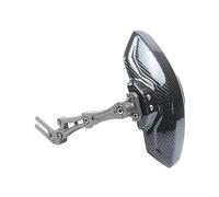 Moto Fender Garde-Boue Arrière Universel pour Moto Et Vélo Électrique Support en Aluminium pour Pneus De Moins De 10 Pouces Aile Rotative Et Réglable(Titanium Color)