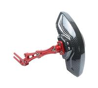 Moto Fender Support de Garde-Boue arrière Universel pour Moto et vélo électrique Compatible avec Les pneus de 10 Pouces Aile en Aluminium rotative et réglable à 360°(Red)