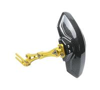 Moto Fender Support de Garde-Boue arrière Universel pour Moto et vélo électrique Compatible avec Les pneus de 10 Pouces Aile en Aluminium rotative et réglable à 360°(Golden)