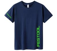 Moto Festool outils T-Shirt 100% coton hommes hauts nouvelle mode à manches courtes Festool outils T-Shirt t-shirts Mans T-Shirt XS-3XL BLEU CIEL