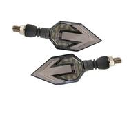 Moto Feu arrière Clignotant LED Universel pour Motos Flèche Jaune Voyant D'avertissement Lumière du Jour Lampe d'angle 12V 2 Pièces