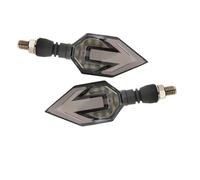 Moto Feu arrière Clignotant LED Universel pour Motos Flèche Jaune Voyant D'avertissement Lumière du Jour Lampe d'angle 12V 2 Pièces