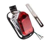 Moto Feu arrière Feu Arrière De Frein Moto pour 1 Pièce Pierre Tombale Rouge Argentée Signal en Aluminium pour Bike