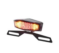 Moto Feu arrière Feu Arrière De Moto Feu Stop Support De Lampe De Plaque D'immatriculation Rétro pour ATV Dirt Bike 12V