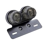 Moto Feu arrière Feu arrière de Moto Universel, Clignotant de Frein intégré, feu Stop avec Support de Plaque d'immatriculation, Accessoires d'assemblage