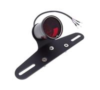 Moto Feu Arrière Feu Stop Grille de Protection Universelle pour Moto, feu de freinage arrière à LED, feu de Plaque d'immatriculation avec Support