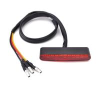 Moto Feu arrière Feux de Plaque d'immatriculation de Moto 12V, feu arrière Universel Super Lumineux, Accessoires d'assemblage applicables