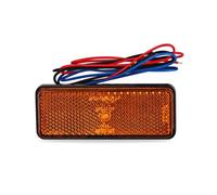 Moto Feu arrière Réflecteur Rectangulaire À 24LED pour Moto 1 Pièce Clignotant Frein Arrière Réflecteur LED pour Voiture/ATV/Feux D'avertissement Latéraux De Camion