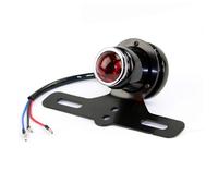 Moto Feu Arrière Stop pour Chopper, School, Cafe Bobber | Feu arrière 12V avec support de plaque d'immatriculation motos pour Chopper, School, Cafe Bobber