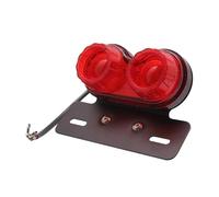 Moto Feu Signal Arrière Feu De Stop Double Queue pour Moto, Lampe D'avertissement, Support De Plaque D'immatriculation, Clignotants, Accessoires De Moto pour Moto