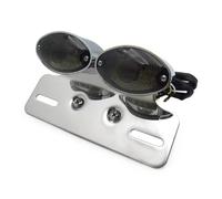 Moto Feu Stop Feu Arrière De Moto Intégré, Feu De Freinage Et Clignotant avec Support De Plaque D'immatriculation, Accessoires Modifiés pour Motos