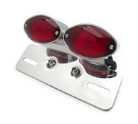 Moto Feu Stop Feu Arrière De Moto Intégré, Feu De Freinage Et Clignotant avec Support De Plaque D'immatriculation, Accessoires Modifiés pour Motos