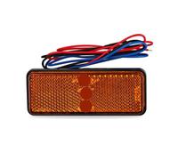 Moto Feu Stop Feu Arrière De Moto Rectangulaire À 24 LED, Clignotant, Feux D'avertissement Latéraux, Accessoires Modifiés