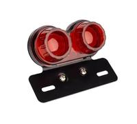 Moto Feu Stop Feu Arrière De Moto Universel À LED 12 V, Feu De Freinage avec Support De Plaque D'immatriculation Intégré.