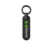 Moto Fibre de carbone Porte-clés pour Kawasaki Accessoires de moto,Black-A