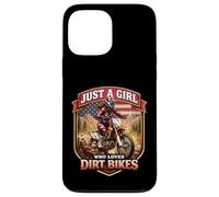 Moto Freak Funny Motorbike Lover Dirt Bike Rider American MX Coque pour iPhone 13 Pro Max