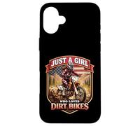 Moto Freak Funny Motorbike Lover Dirt Bike Rider American MX Coque pour iPhone 16 Plus