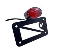 Moto Frein Feu Arrière Lumière 1 Jeu De Feux De Freinage Universels À LED pour Plaque D'immatriculation De Moto, Montage Latéral Gauche, avec Support De Numéro, Accessoires De Moto
