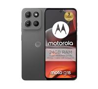 Moto g15 24 Go Tornado (8 Go + 16 Go RAM Boost)/512 Go Gris, Espagne, écran de 6,72" FHD+, système de caméras de 50 Mpx et Objectif Ultra Grand Angle, Batterie 5200 mAh, Charge TurboPower 18 W