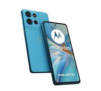 moto g75 5G 256GB, Handy Aqua Blue, Kunstleder, Android 14, 8 GB LPDDR4X