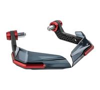 Moto Garde-main Accessoires Moto Universels Protège-mains Coupe-vent 7/8" Avec Renfort Aluminium Pour Scooter Vélo Électrique Motocross(Red)
