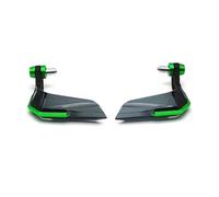 Moto Garde-Main Universel pour Kawasaki Z750 Z800 pour Z900 Z1000 pour Versys 650 pour Versys 1000 NINJA300 pour Z900RS Garde-Main Moto Alliage D'aluminium 22MM Protège-Mains Moto(Vert)