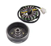 Moto générateur Bobine stator Bobine De Stator D'allumage De Générateur De Moto pour Moteur QM200GY-B/GS200 GXT200, Rotor Magnétique, Volant D'inertie, Bobine De Stator De Cylindre Magnétique