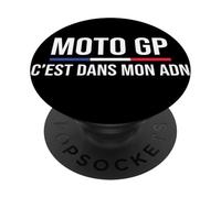 Moto GP C'est dans Mon adn Courses Motos Motard Fans drôle PopSockets PopGrip Adhésif