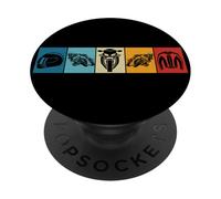 Moto GP Courses Motos Motard garçon Enfant Homme Fan ritro PopSockets PopGrip Adhésif