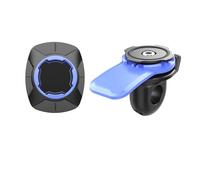 Moto GPS Téléphone Navigation Support Téléphone Rétroviseur Moto Avec Amortisseur Vibrations - Pince Guidon Antivol 10-14 Mm Compatible Vélo/scooter/VTT (anti-secousses) Moto GPS Support(Blue Sets B)