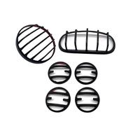 Moto Grille Phare pour Rebel pour CMX 500 pour CMX 300 pour CMX 1100 2020-2023 Noir Mat Phare Clignotant Arrière Grille Couverture Moto Phare Couverture(Matte Black 6 Pcs)