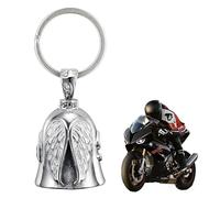 Moto Guardian Ride bell Acier Inoxydable, Cloche de Moto cloche D'esprit pour Motard, bell ou Porte Clés