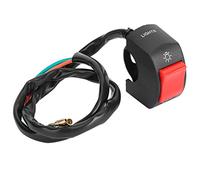 Moto Guidon Interrupteur On Off Bouton,Fydun ON/OFF Phare LED Interrupteur moto pour 7/8 inch Guidon Scooter de Moto(Bouton Rouge)