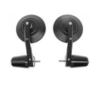 Moto Guidon Miroir Barre Fin Rétroviseurs Balance Curseur Poignée Prise Pour Vespa GTS300 Pour Sprint Pour Primavera 150 Rétroviseur Moto (Color : Noir)