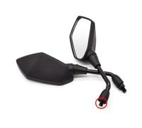 Moto Guidon Miroirs 1 Paire De Rétroviseurs Convexes Pour Moto Scooter Vélo Électrique 8 Mm 10 Mm(8mm)