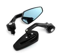 Moto Guidon Miroirs Pour Ducati Pour BMW Pour Suzuki Pour Kawasaki Rétroviseur Latéral Rétroviseur Bleu Fumé Ensemble De Rétroviseurs Latéraux Embout