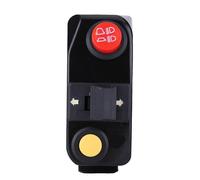 Moto Guidon Mont Commutateurs Premium Intégré Clignotants Corne Haute Basse Faisceau Contrôle pour Motos Motos Vélos électriques VTT Scooters Noir Argent 7/8 Pouces (BLACK)