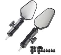 Moto Guidon Rétroviseur Latéral Rétroviseurs Latéraux À Vue Large, Universels Pliables Pour Moto, Accessoires De Pour Road Pour Adventure