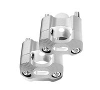 Moto Guidon Riser Adaptateur De Pince De Montage Pour Élévateurs De Barre De Graisse Pince De Guidon 22 À 28 Mm Pince Rehaussement Guidon(Silver,28 Mm)