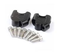 Moto Guidon Riser Guidon Pince Pour Africa Pour Twin Pour CRF1000L Pour CRF1100L Guidon Riser Bar Mount Poignée Clamp Aluminium(B-back Height black)