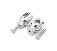 Moto Guidon Riser Kit De Pinces De Barre De Poignée De Montage De Rehausseurs De Guidon De Moto Guidon Universel De 22 Mm 7/8 Pouces Pince Rehaussement Guidon(B Chrome)