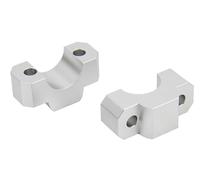 Moto Guidon Riser Pour CRF1100L Pour CRF 1100 L Pour Africa Pour Twin Pour Adventure Pour Sports 2020 Guidon Riser Clamp Extension Guidon Pince Rehaussement Guidon(Silver)