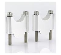 Moto Guidon Riser pour Fantic pour Caballero 125 500 2018-2024 Montage Moto Élévateurs Barre Graisse 1 1/8 "28mm Élévateurs Guidon Moto Rehausseur de Guidon(Silver Riser 40mm)