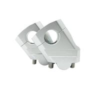 Moto Guidon Riser Pour R1200GS Pour F850GS 28 Mm 1 1/8" 22 Mm 7/8" Pince Poignée Montage Barre Montage Barre Montage Guidon De Moto(22mm Silver)