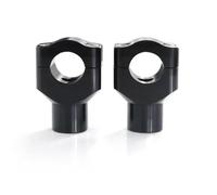 Moto Guidon Riser pour Sportster pour Blackline pour V-Rod pour Route pour King Moto CNC Guidon Riser Guidon Risers 25.4mm Réhausseur Guidon Moto(Black)